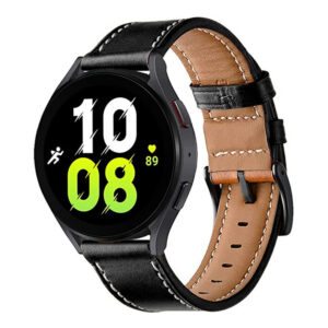 Universal leather loop 22mm design 1 black - Image 3