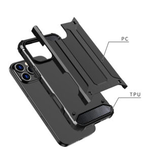 Armor Carbon Dėklas skirtas Apple iPhone 16 Pro juodos spalvos - Image 6