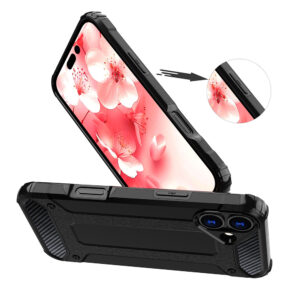 Armor Carbon Dėklas skirtas Apple iPhone 16 juodos spalvos - Image 6