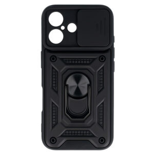 Slide Camera Armor Case for Iphone 16 Plus Black - Image 2