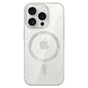 Glitter Magsafe dėklas skirtas Iphone 16 Pro Max transparent - Image 2