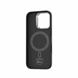 Benks Magnetic Armor Pro Kevlar Case Metal Frame 600D for Iphone 16 black - Image 2