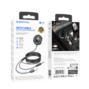 Borofone Audio Bluetooth Receiver AUX BC58 Gamble grey - Image 9