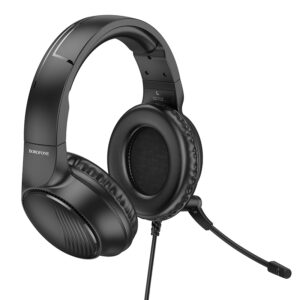 Borofone Headphones BO109 Bountiful gaming with microphone black - Image 3