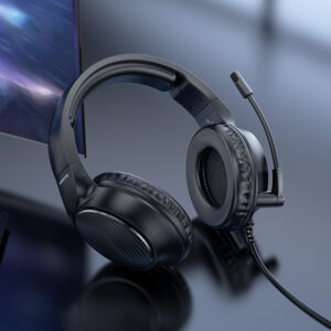 Borofone Headphones BO109 Bountiful gaming with microphone black - Image 7