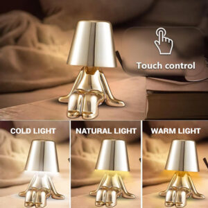 Night lamp Golden Man design D - Image 3