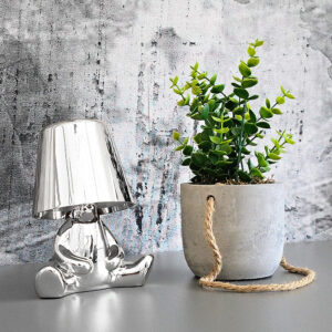 Night lamp Silver Man design B - Image 2