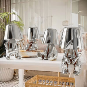 Night lamp Silver Man design D - Image 5