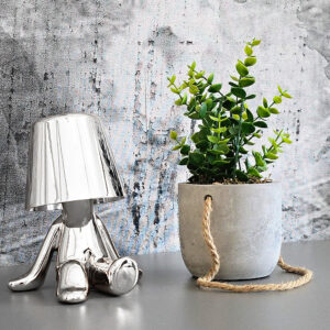 Night lamp Silver Man design D - Image 2