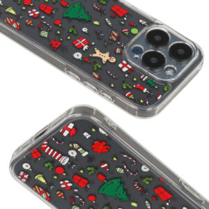 TEL PROTECT Christmas Clear Case for Iphone 13 Design 2 - Image 4