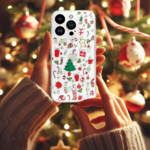 TEL PROTECT Christmas Clear Case for Iphone 13 Design 2 - Image 5