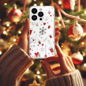 TEL PROTECT Christmas Clear Case for Iphone 13 Design 3 - Image 5