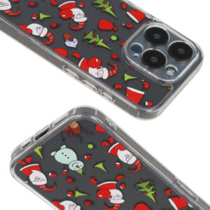 TEL PROTECT Christmas Clear Case for Iphone 16 Pro Design 1 - Image 4