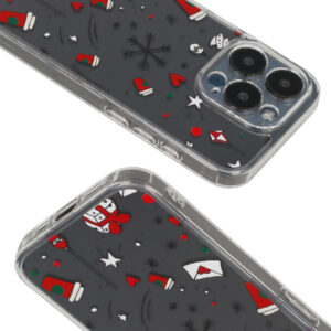 TEL PROTECT Christmas Clear Case for Iphone 16 Pro Design 3 - Image 4