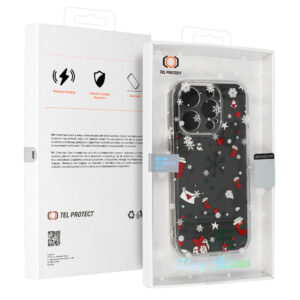 TEL PROTECT Christmas Clear Case for Iphone 16 Pro Design 3 - Image 7