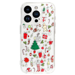 TEL PROTECT Christmas Clear Case for Iphone 16 Design 2 - Image 2