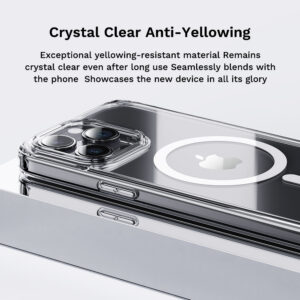 Rock Crystal Series Magnetic Case for Iphone 16 Pro transparent - Image 6