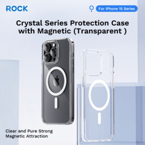 Rock Crystal Series Magnetic Case for Iphone 16 Pro Max transparent - Image 5