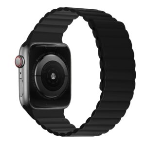 Silicone magnetic loop for Apple Watch 38/40/41 double-sided design 2 black - Image 2