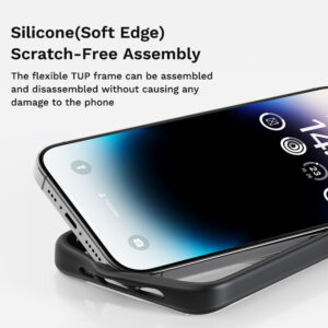 Rock Guard Series Case for Iphone 16 transparent-black - Image 4