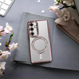 Bling Magsafe Case for Samsung Galaxy A35 5G pink - Image 6