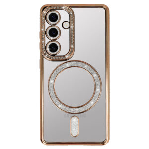 Bling Magsafe Case for Samsung Galaxy A55 5G gold - Image 3