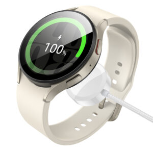 Borofone belaidis įkroviklis BQ37 Star 2,5W skirtas iWatch 1-9, SE/SE2, Samsung Ultra/Ultra2 baltos spalvos - Image 4