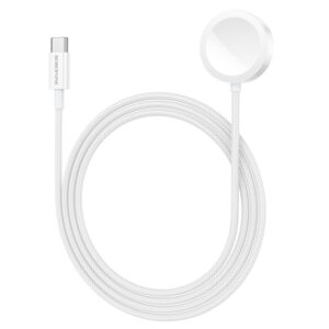 Borofone belaidis įkroviklis BQ37 Star 2,5W skirtas iWatch 1-9, SE/SE2, Samsung Ultra/Ultra2 baltos spalvos - Image 6