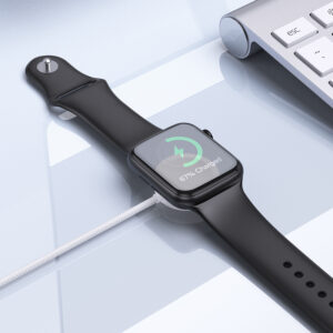 Borofone belaidis įkroviklis BQ37 Star 2,5W skirtas iWatch 1-9, SE/SE2, Samsung Ultra/Ultra2 baltos spalvos - Image 7