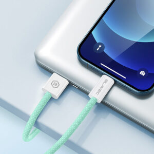 Blavec Cable Candy braided - USB to Type C - PD 60W 3A 2 metres Apple CarPlay/Android Auto (CCA-UC3GN20) green - Image 6