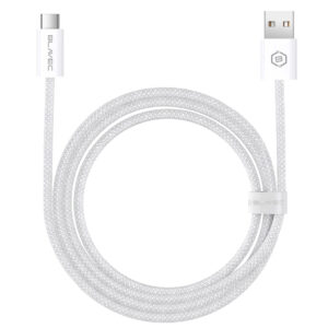 Blavec Cable Candy braided - USB to Type C - PD 60W 3A 2 metres Apple CarPlay/Android Auto (CCA-UC3W20) white - Image 2