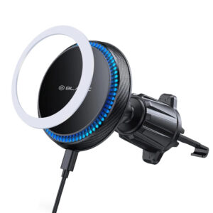 Blavec Car Mount BH-05 Magnetic with 15W MagSafe Wireless Charging and Cooling Fan System for Air Vent (BH05-MAVIB) – Black - Image 4