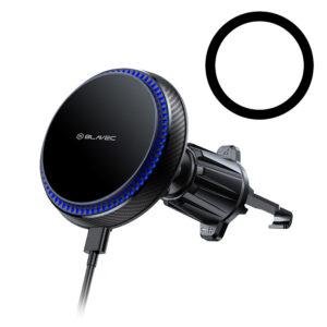 Blavec Car Mount BH-05 Magnetic with 15W MagSafe Wireless Charging and Cooling Fan System for Air Vent (BH05-MAVIB) – Black - Image 2
