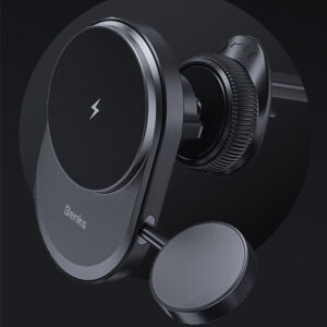 Benks Car holder magnetic CZ06 2 in 1 with induction charging 15W to air vent black - Image 6