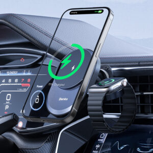 Benks Car holder magnetic CZ06 2 in 1 with induction charging 15W to air vent black - Image 7