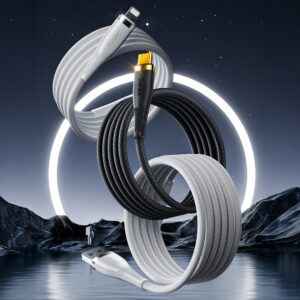 Benks Cable D47 braided - Type C to Type C - PD 100W 1 metre white - Image 2