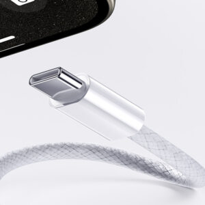 Benks Cable D46 braided - Type C to Lightning - PD 27W 3A 1 metre white - Image 5