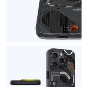 Benks Magnetic Mecha Series Case for Iphone 15 Pro Max black - Image 6
