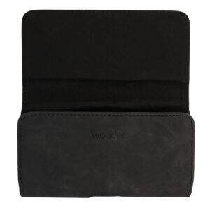 Tel Protect MAX Belt Holster (SIZE 18) skirtas Apple iPhone 15 Pro Max/ 16 Plus/16 Pro Max/17 Air/17 Pro Max/Samsung A16/A35/A53/A55/M35/S24 Ultra/S25 Ultra/Xiaomi Redmi 14C czarny, skóra (165x80x12 mm) - Image 3