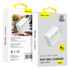 Blavec Wall charger BC-1 - Type C - PD 25W (TCBC1-CW25) white - Image 7