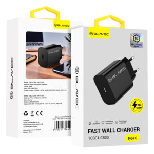 Blavec Wall charger BC-1 - Type C - PD 30W (TCBC1-CB30) black - Image 5