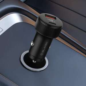 Blavec Automobilinis įkroviklis BS-04B-C Volt - USB + Type C - QC 3.0 18W PD 30W su Type C į Type C kabeliu (CCBS04BCV-UCB) juodos spalvos - Image 7