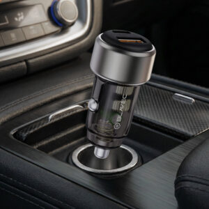 Blavec Automobilinis įkroviklis BS-05B Nitro - USB + Type C - QC 3.0 18W PD 65W (CCBS05BN-UCB) juodos spalvos - Image 7