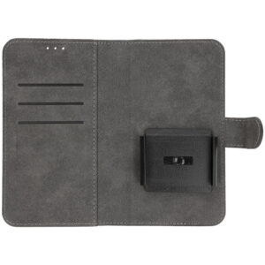 WONDER COMMON Universal Book dėklas (Dydis XL) skirtas Samsung A12/A13 4G/A34 5G/A02S/Xiaomi Redmi 12 4G/12C/Note 12 4G/12 Pro 5G/Oppo A53S/A72/A92 juodos spalvos - Image 4