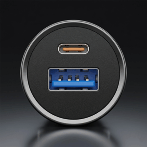 Blavec Automobilinis įkroviklis BS-01B-C Road - USB + Type C - QC 3.0 18W PD 20W su Type C į Type C kabeliu (CCBS01BCR-UCB) juodos spalvos - Image 7