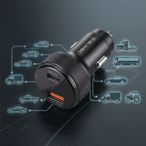 Blavec Automobilinis įkroviklis BS-04B-C Volt - USB + Type C - QC 3.0 18W PD 30W su Type C į Type C kabeliu (CCBS04BCV-UCB) juodos spalvos - Image 8
