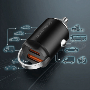 Blavec automobilinis įkroviklis BS-02B Aero - USB + Type C - QC 3.0 18W PD 30W (CCBS02BA-UCB) juodos spalvos - Image 8