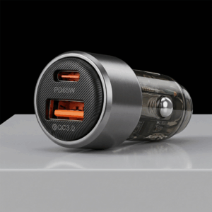 Blavec Automobilinis įkroviklis BS-05B Nitro - USB + Type C - QC 3.0 18W PD 65W (CCBS05BN-UCB) juodos spalvos - Image 6