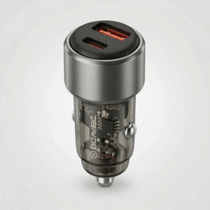 Blavec Automobilinis įkroviklis BS-05B-C Nitro - USB + Type C - QC 3.0 18W PD 65W su Type C į Type C kabeliu (CCBS05BCN-UCB) juodos spalvos - Image 2