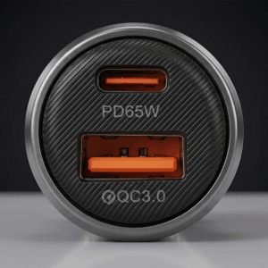 Blavec Automobilinis įkroviklis BS-05B-C Nitro - USB + Type C - QC 3.0 18W PD 65W su Type C į Type C kabeliu (CCBS05BCN-UCB) juodos spalvos - Image 4